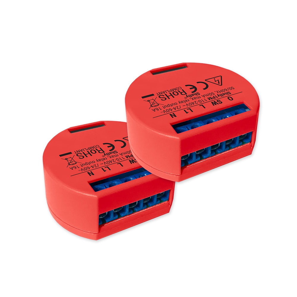 00-shelly-1pm.jpg Pachet 2 relee inteligente pentru automatizari Shelly 1PM, Wi-Fi, 16 A, Control aplicatie, Compatibil cu Amazon Alexa & Google - imagine 1