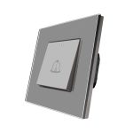 Buton de Sonerie Mecanic LUXION cu Rama din Sticla