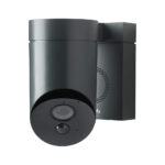 Camera de supraveghere de exterior Somfy, Wifi, 1080p Full HD, Sirena 110 dB, Posibila conexiune la corpul de iluminat existent - Gri