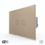 Intrerupator Dublu Cap Scara / Cruce Wi-Fi cu Touch LIVOLO, standard italian – Serie Noua