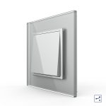 Intrerupator Simplu Mecanic si Cap Scara , 2 Module LIVOLO cu Rama din Sticla - Serie Noua