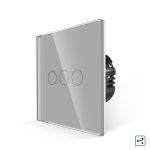 Intrerupator Triplu Cap Scara cu Touch din Sticla LUXION, Serie A