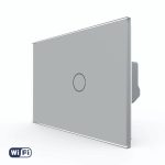 Intrerupator Simplu Wi-Fi cu Touch LIVOLO din Sticla, Standard Italian – Serie Noua