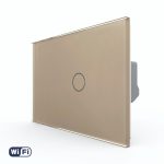 Intrerupator Simplu Wi-Fi cu Touch LIVOLO din Sticla, Standard Italian – Serie Noua