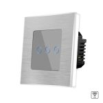 Intrerupator Triplu Wi-Fi cu Touch din Sticla si Rama de Aluminiu LUXION
