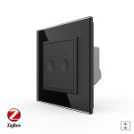 Intrerupator Draperie cu Touch LIVOLO cu Rama din Sticla, Protocol ZigBee