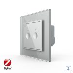 Intrerupator Draperie cu Touch LIVOLO cu Rama din Sticla, Protocol ZigBee