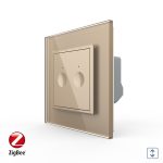 Intrerupator Draperie cu Touch LIVOLO cu Rama din Sticla, Protocol ZigBee