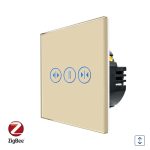 Intrerupator Rulouri cu Touch din Sticla LUXION, Protocol Zigbee Tuya