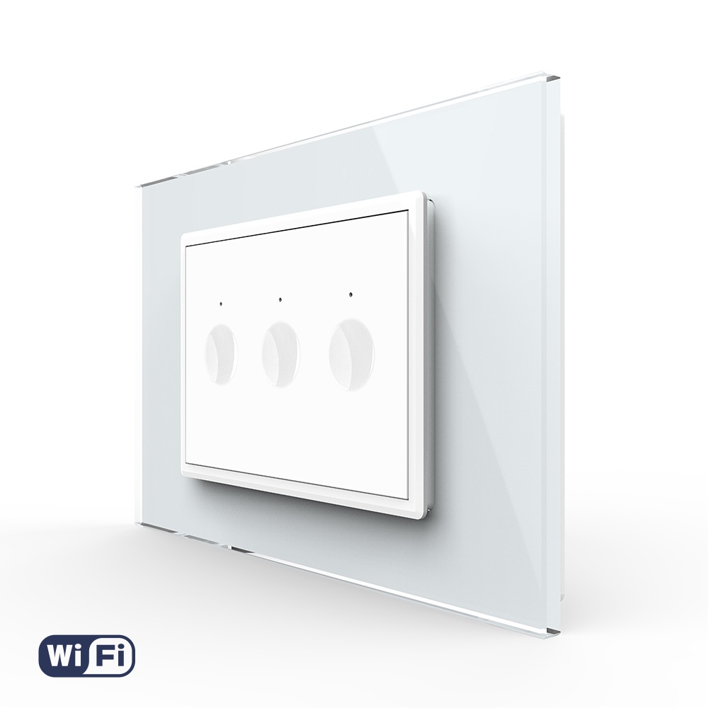 001-in1-30-1.jpg Intrerupator Triplu Wi-Fi cu Touch LIVOLO, standard italian – Serie Noua, Alb - imagine 1