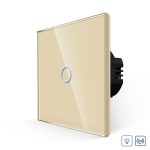 Intrerupator Simplu cu Variator cu Touch din Sticla LUXION, RF433