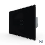 Intrerupator Simplu Cap Scara / Cruce cu Touch LIVOLO din Sticla, Standard Italian