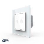 Intrerupator Dublu Wi-Fi cu Touch LIVOLO cu Rama din Sticla - Serie Noua