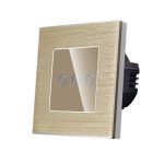 Intrerupator Triplu cu Touch din Sticla si Rama de Aluminiu LUXION