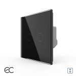Intrerupator Dublu Draperie cu Touch LIVOLO din Sticla - Protocol ZigBee EC