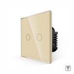 Intrerupator Dublu Wi-Fi cu Touch din Sticla LUXION