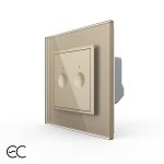 Intrerupatorul Dublu cu Touch LIVOLO cu Rama Din Sticla - Protocol Zigbee EC