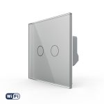 Intrerupator Dublu Wi-Fi cu Touch LIVOLO din Sticla - Serie Noua