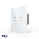 Intrerupator Dublu Wi-Fi cu Touch LIVOLO din Sticla - Serie Noua