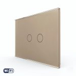 Intrerupator Dublu Wi-Fi cu Touch LIVOLO din Sticla – Standard Italian