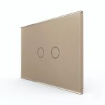 Intrerupator Dublu cu Touch LIVOLO din Sticla – Standard Italian