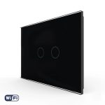 Intrerupator Dublu Wi-Fi cu Touch LIVOLO din Sticla – Standard Italian