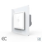 Intrerupator Simplu Cap Scara / Cruce cu Touch LIVOLO cu Rama din Sticla - Protocol Zigbee EC