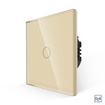 Intrerupator Simplu RF433 cu Touch din Sticla LUXION