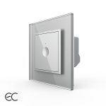 Intrerupator Simplu cu Touch LIVOLO cu Rama din Sticla - Protocol ZigBee EC