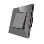 Intrerupator Simplu Mecanic LUXION cu Rama din Sticla