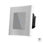 Intrerupator Simplu Wi-Fi cu Touch din Sticla si Rama de Aluminiu LUXION
