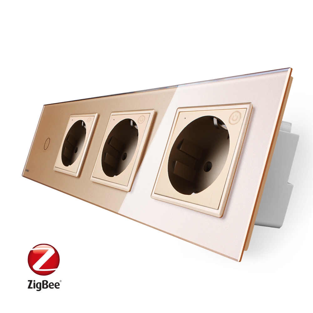 001-intrerupator-simplupriza-tripla-livolo-zigbee-vl-c701-c7-c3euz-13-auriu.jpg Intrerupator simplu ZigBee + Priza tripla LIVOLO ZigBee cu touch din sticla, Control de pe telefon - imagine 1