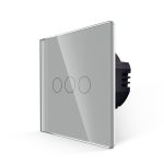 Intrerupator Triplu cu Touch din Sticla LUXION