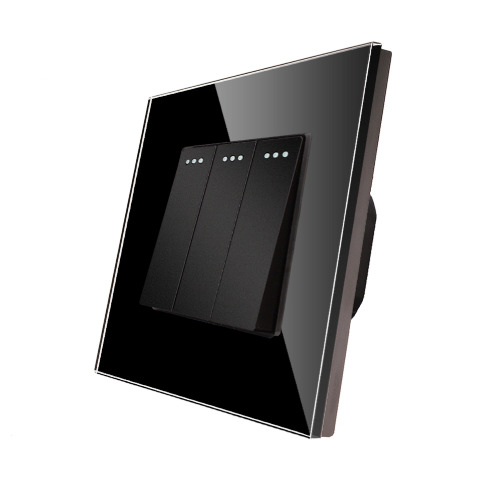 001-intrerupator-triplu-mecanic-luxion-rama-sticla-lx-mp006gf-b-negru.jpg Intrerupator Triplu Mecanic LUXION cu Rama din Sticla - imagine 1