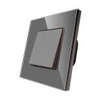 Intrerupator Triplu Mecanic LUXION cu Rama din Sticla