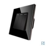 Intrerupator Triplu Cap Scara Mecanic LUXION cu Rama din Sticla