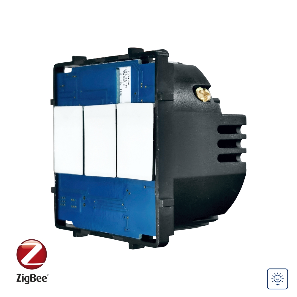 001-mo1-5-2.jpg Modul Intrerupator Simplu cu Variator, Zigbee cu Touch LUXION - imagine 1