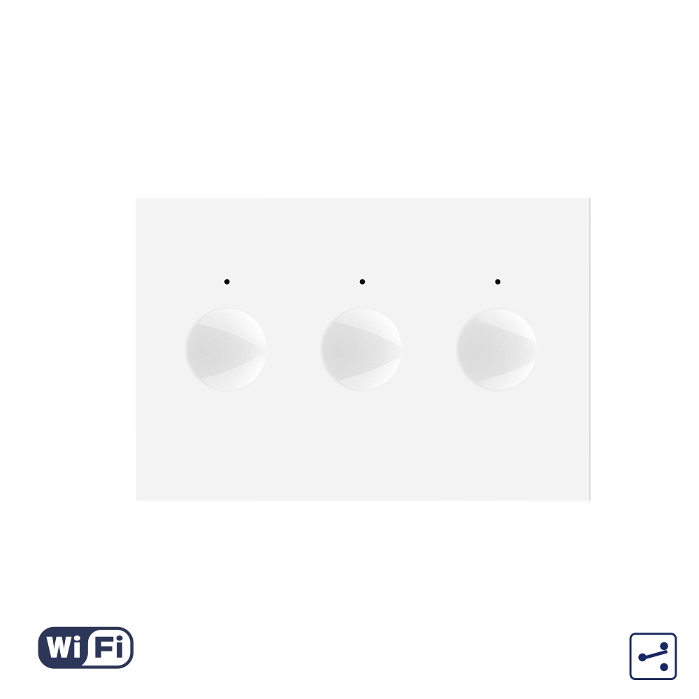 001-mo1-7-1.jpg Modul Intrerupator Triplu Cap Scara / Cruce Wi-Fi cu Touch LIVOLO, standard italian – Serie Noua, Alb - imagine 1