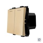 Modul Intrerupator Dublu Mecanic cu Reset / Revenire LUXION