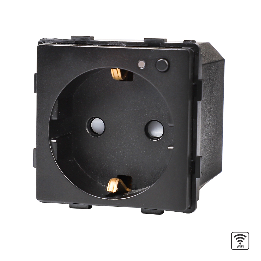 001-modul-priza-inteligenta-pentru-perete-luxion-wifi-lx-mp034b-negru.jpg Modul Priza Inteligenta Wi-Fi cu Monitorizare Consum, Fara Rama Din Sticla LUXION - imagine 1