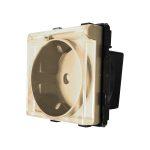 Modul Priza Simpla cu Capac Fara Rama Din Sticla LUXION