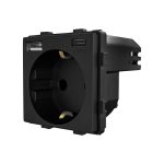 Modul Priza Simpla + USB-A + USB-C LUXION