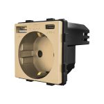 Modul Priza Simpla + USB-A + USB-C LUXION