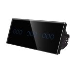 Intrerupator Triplu + Triplu + Triplu cu Touch din Sticla LUXION