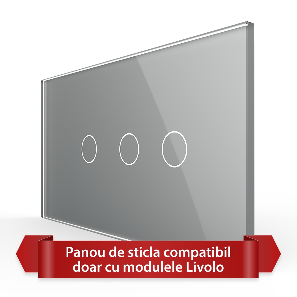 001-pa1-19.jpg Panou Intrerupator Simplu + Dublu cu Touch LIVOLO din Sticla, Standard Italian - 4M - imagine 1
