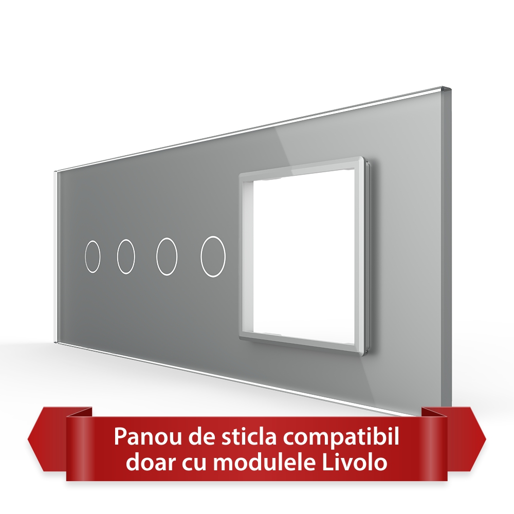 001-pa1-2-5.jpg Panou Intrerupator Dublu + Dublu cu Priza LIVOLO din Sticla, Standard Italian - 6/7M - imagine 1