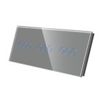 Panou Intrerupator Triplu + Triplu + Triplu cu Touch Din Sticla LUXION