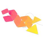 Kit 15 Panouri luminoase Nanoleaf Shapes Triangles, Iluminare LED RGBW, Senzor muzica, Cablu 2.5 m, Compatibil cu asistenti vocali - imagine 2