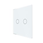 Panou Intrerupator Dublu cu Touch Din Sticla LUXION