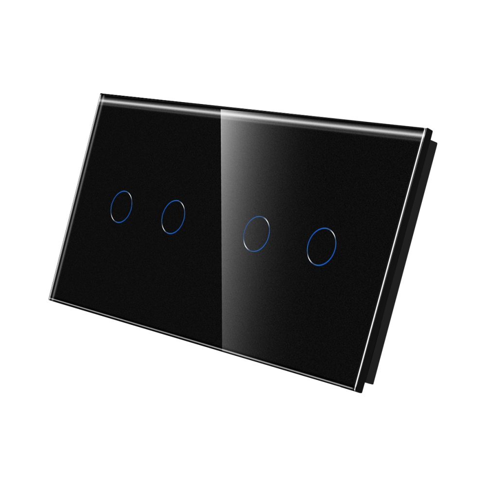 001-panou-intrerupator-dubludublu-cu-touch-din-sticla-luxion-lx-gp015b-negru.jpg Panou Intrerupator Dublu + Dublu cu Touch Din Sticla LUXION - imagine 1